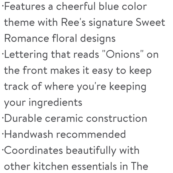 ❤️ New Pioneer Woman Sweet Romance Teal Gingham Onion Keeper with Lid - Picture 6 of 8